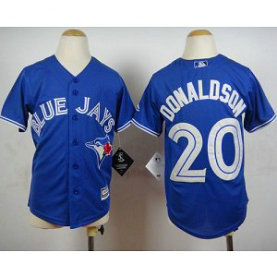 MLB Blue Jays 20 Josh Donaldson Blue Cool Base Youth Jersey