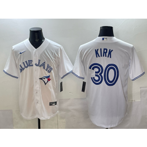 MLB Blue Jays 30 Kirk White Nike Cool Base Men Jersey