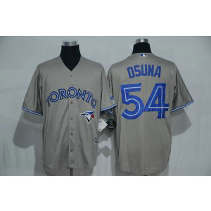 MLB Blue Jays 54 Roberto Osuna Grey New Cool Base Men Jersey