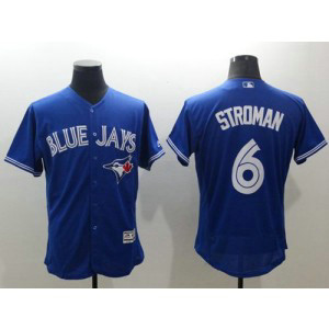 MLB Blue Jays 6 Marcus Stroman Blue Flexbase Men Jersey