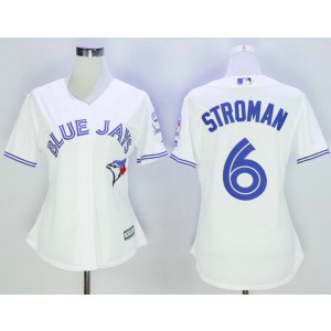 MLB Blue Jays 6 Marcus Stroman White New Cool Base Women Jersey