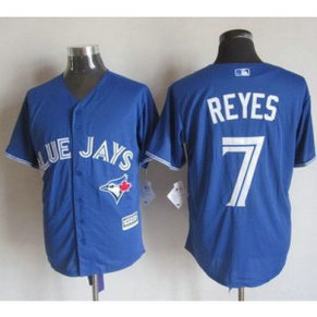 MLB Blue Jays 7 Jose Reyes Blue New Cool Base Men Jersey