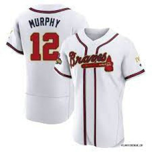 MLB Braves 12 Sean Murphy White Nike Flexbase Men Jersey