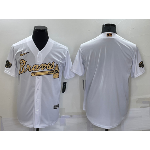 MLB Braves Blank White 2022 All-Star Nike Cool Base Men Jersey
