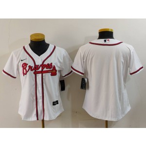 MLB Braves Blank White Nike Cool Base Youth Jersey