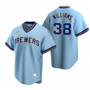 MLB Brewers Devin Williams Cooperstown Collection Road Men Jersey