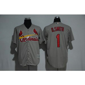 MLB Cardinals 1 Ozzie Smith Grey New Cool Base Men Jersey