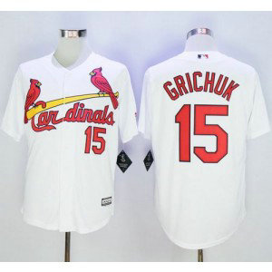 MLB Cardinals 15 Randal Grichuk White New Cool Base Men Jersey