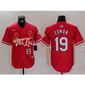 MLB Cardinals 19 Tommy Edman Red 2024 City Connect Nike Cool Base Men Jersey
