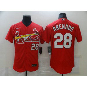 MLB Cardinals 28 Nolan Arenado Red Nike Felxbase Men Jersey