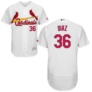 MLB Cardinals 36 Aledmys Diaz White Flexbase Men Jersey