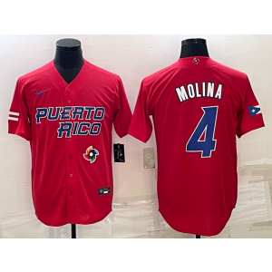 MLB Cardinals 4 Yadier Molina Red 2023 World Series Men Jersey 1