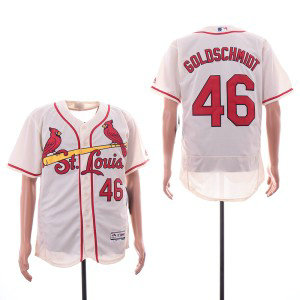 MLB Cardinals 46 Paul Goldschmidt Cream Flexbase Men Jersey