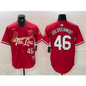 MLB Cardinals 46 Paul Goldschmidt Red 2024 City Connect Nike Cool Base Men Jersey