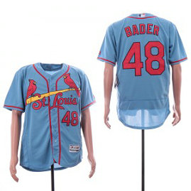 MLB Cardinals 48 Harrison Bader Light Blue Flexbase Men Jersey