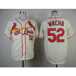 MLB Cardinals 52 Michael Wacha Cream Cool Base Men Jersey