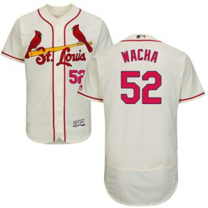 MLB Cardinals 52 Michael Wacha Cream Flexbase Men Jersey