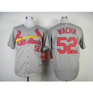 MLB Cardinals 52 Michael Wacha Grey Men Jersey