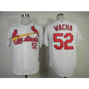 MLB Cardinals 52 Michael Wacha White Base Men Jersey