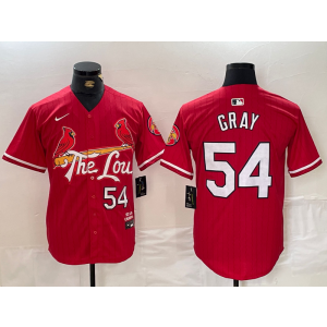 MLB Cardinals 54 Gary Red 2024 City Connect Nike Cool Base Men Jersey