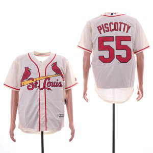 MLB Cardinals 55 Stephen Piscotty Cream New Cool Base Men Jersey