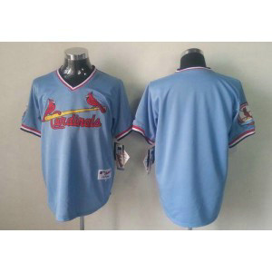 MLB Cardinals Blank Blue 1982 Turn Back The Clock Men Jersey