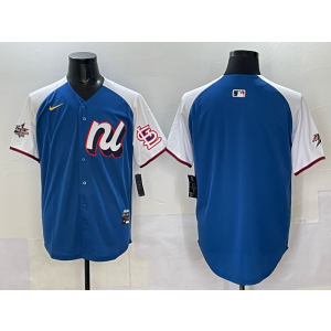 MLB Cardinals Blank Blue Alternate 2025 All Star Nike Cool Base Men Jersey
