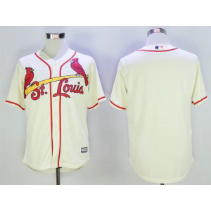MLB Cardinals Blank Cream New Cool Base Men Jersey