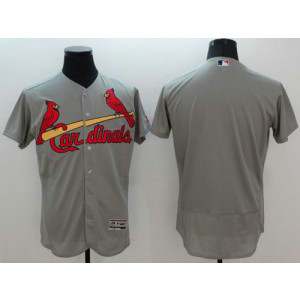 MLB Cardinals Blank Grey 2016 New Flexbase Men Jersey