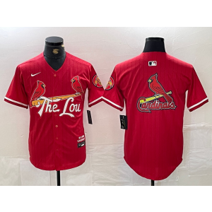 MLB Cardinals Blank Red 2024 City Connect Nike Cool Base Men Jersey