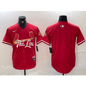 MLB Cardinals Blank Red City Connect Nike Cool Base Men Jersey