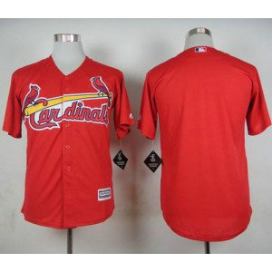 MLB Cardinals Blank Red Cool Base Men Jersey