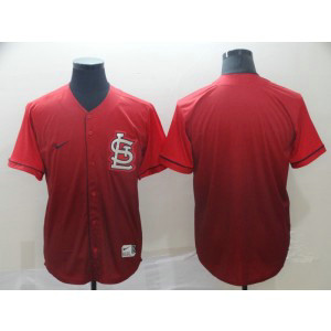 MLB Cardinals Blank Red Drift Fashion Men Jersey