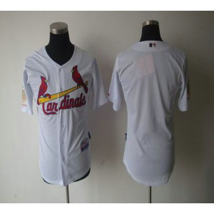 MLB Cardinals Blank White Cool Base Men Jersey
