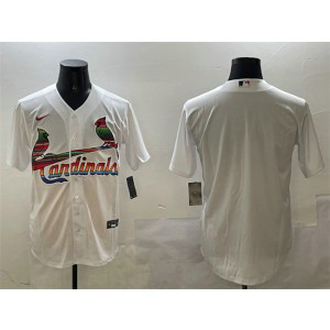MLB Cardinals Blank White Mexico Nike Cool Base Men Jersey