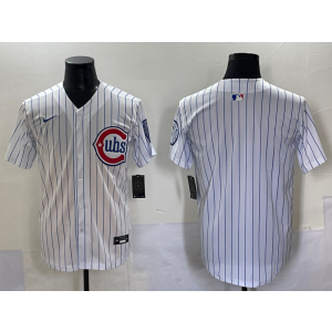 MLB Cub Blank White Nike Cool Base Men Jersey