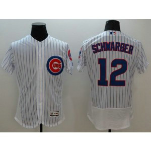 MLB Cubs 12 Kyle Schwarber White 2016 New Flexbase Men Jersey