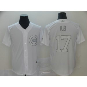MLB Cubs 17 Kris Bryant KB White 2019 Players Weekend Player Men Jersey