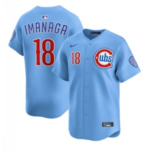 MLB Cubs 18 Shōta Imanaga Blue 2024-25 Alternate Nike Cool Base Men Jersey