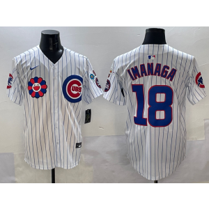 MLB Cubs 18 Shōta Imanaga White 2025 Tokyo Series Nike Cool Base Men Jersey