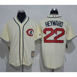 MLB Cubs 22 Jason Heyward Cream 1929 Turn Back The Clock Men Jersey