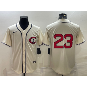 MLB Cubs 23 Ryne Sandberg Cream 2022 Field of Dreams Nike Cool Base Men Jersey