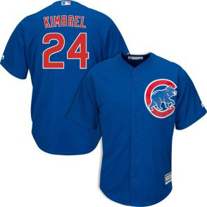 MLB Cubs 24 Craig Kimbrel Royal Cool Base Men Jersey