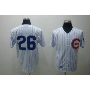 MLB Cubs 26 Billy Williams White Mitchell and Ness Throwback Men Jersey