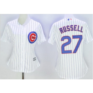 MLB Cubs 27 Addison Russell New Cool Base Women Jersey