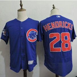 MLB Cubs 28 Kyle Hendricks Blue Flexbase Men Jersey