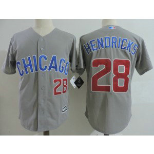 MLB Cubs 28 Kyle Hendricks Grey New Cool Base Men Jersey