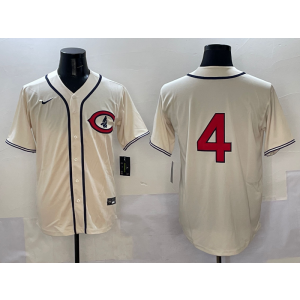 MLB Cubs 4 Pete Crow-Armstrong Cream Nike Cool Base Men Jersey