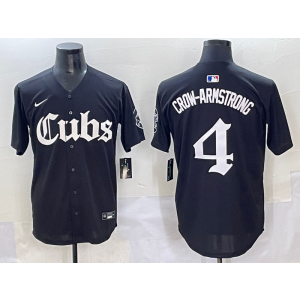 MLB Cubs 4 Pete Crow-Armstrong New Black Nike Cool Base Men Jersey