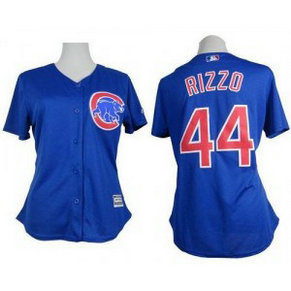 MLB Cubs 44 Anthony Rizzo Blue Alternate Women Jersey